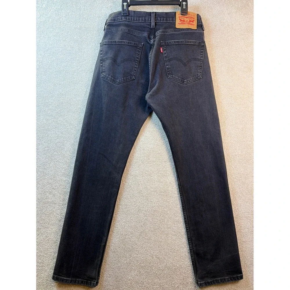 Levi's 506 Jeans Men 31x32 (Fits 31x31) Black Denim Straight Leg Casual Workwear